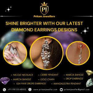 Sparkle and Shine Discover the Latest Diamond Earrings Designs of 2024 by Pritam Jewellers